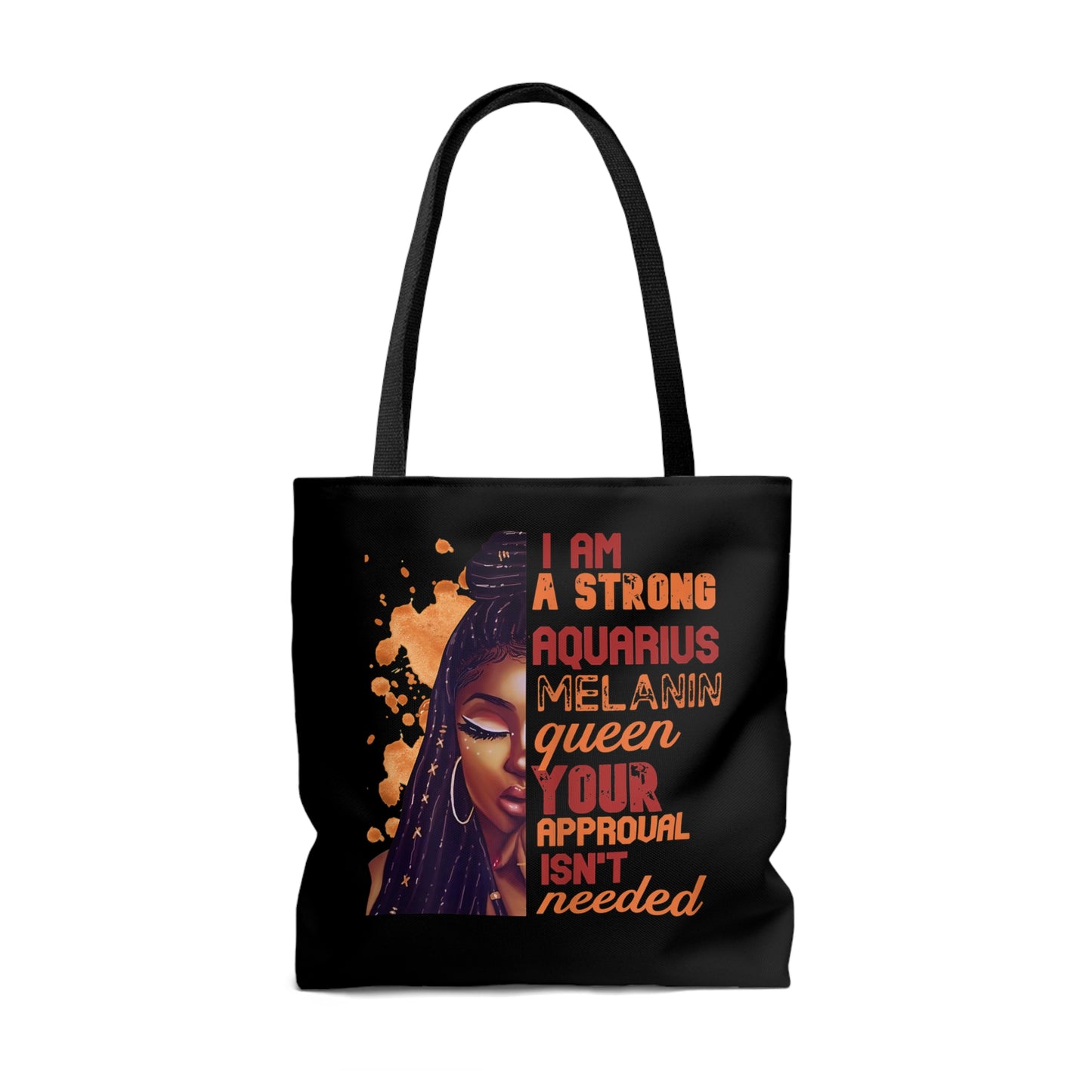 Aquarius Melanin Tote Bag (Add Your Name!)