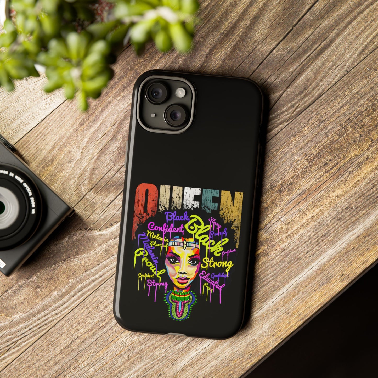 iPhone Black Queen Tough Cases | Ankara iPhone Case | Afrocentric iPhone Case