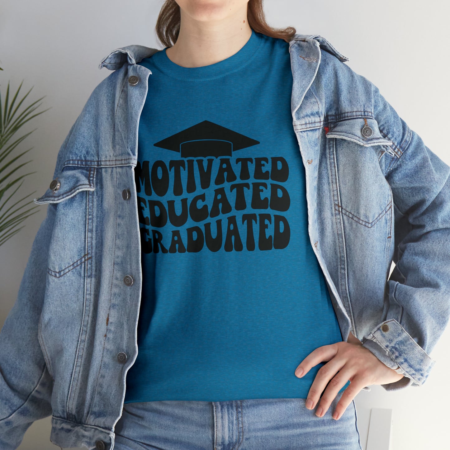 Motivated..Educated..Graduated Cotton Tee