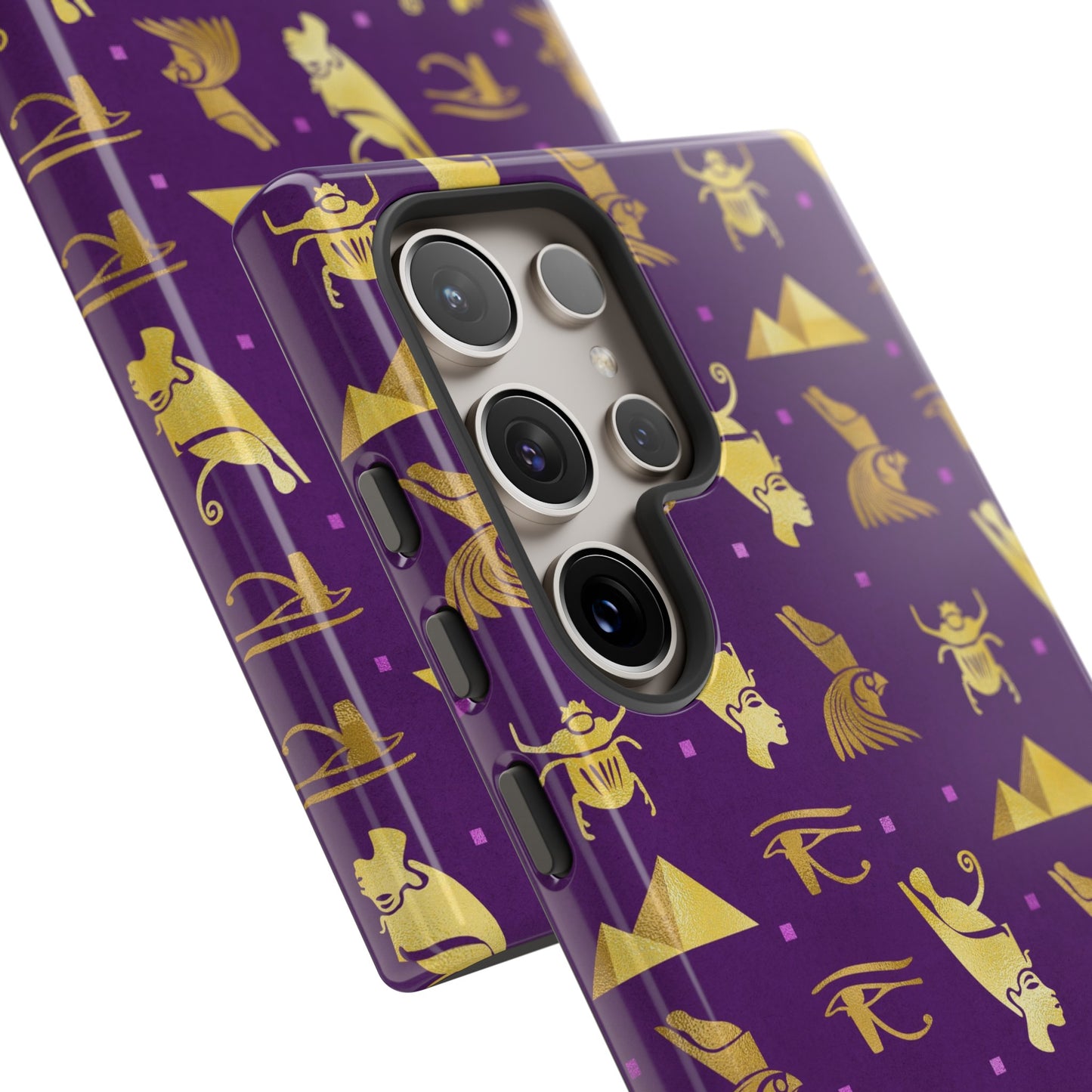 Purple and Gold Egyptian Samsung Tough Cases | African Samsung Case | Afrocentric Samsung Case | Egyptian Samsung Case