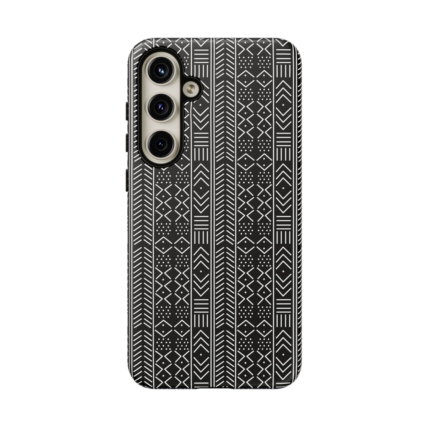 Black & White Mudcloth Samsung Tough Cases | African Samsung Case | Afrocentric Samsung Case