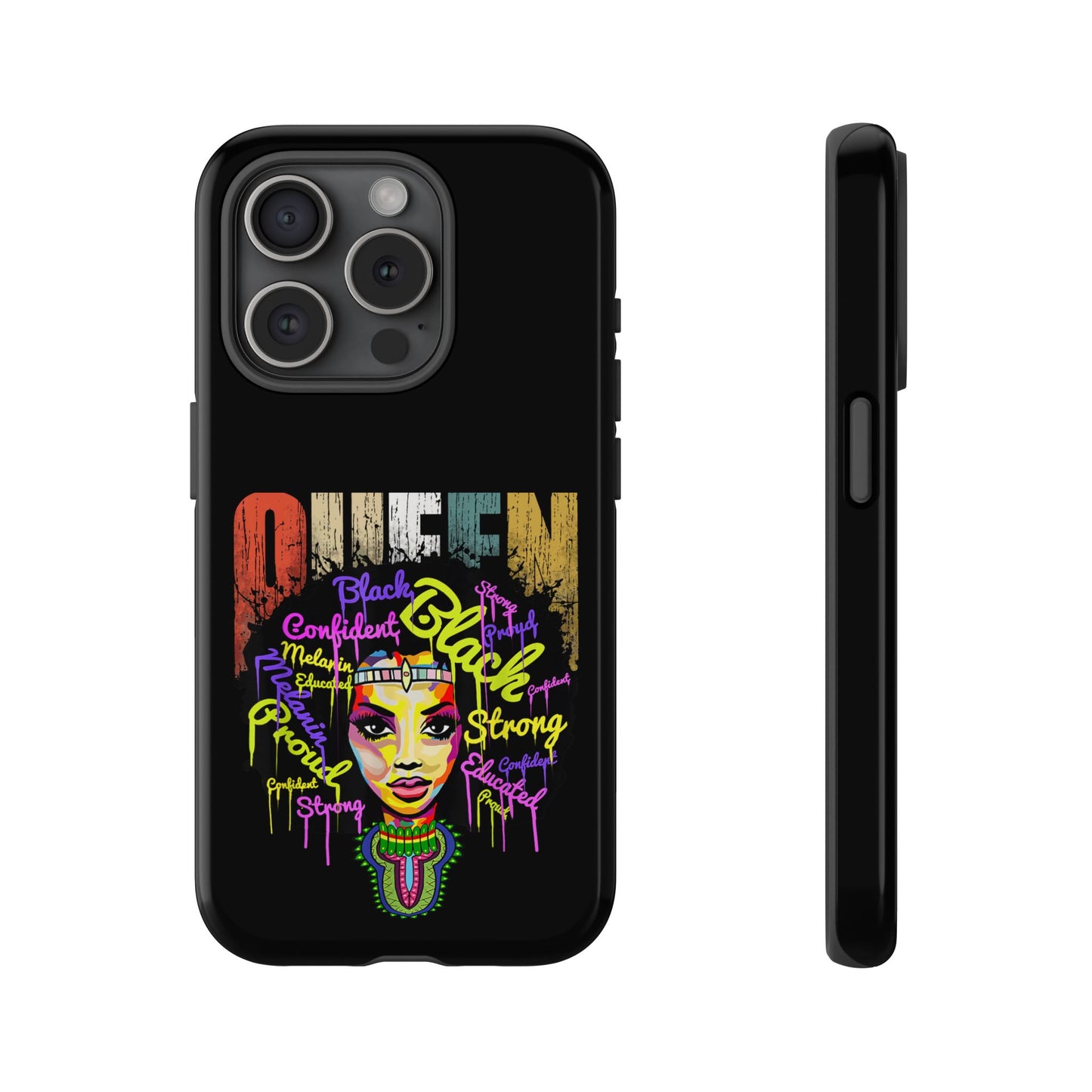 iPhone Black Queen Tough Cases | Ankara iPhone Case | Afrocentric iPhone Case