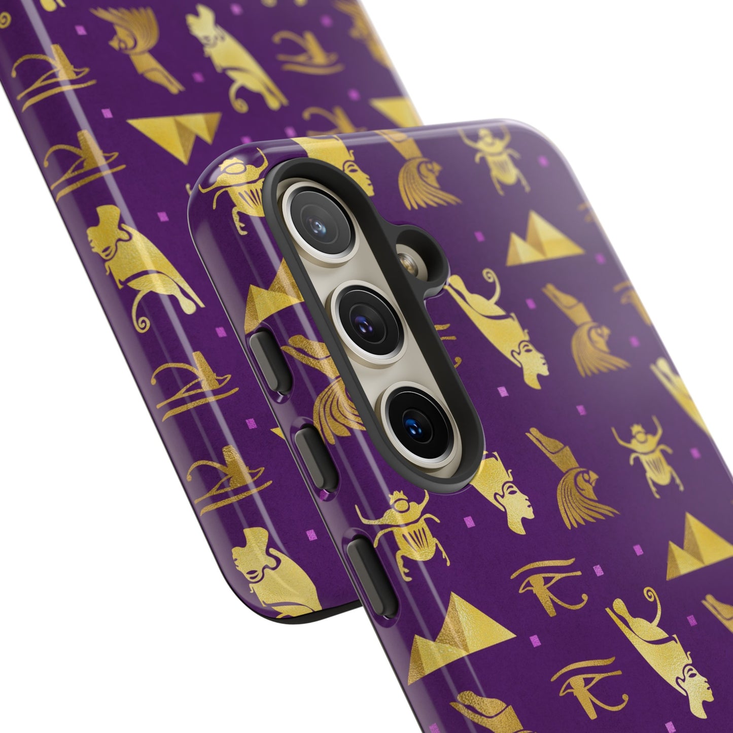Purple and Gold Egyptian Samsung Tough Cases | African Samsung Case | Afrocentric Samsung Case | Egyptian Samsung Case