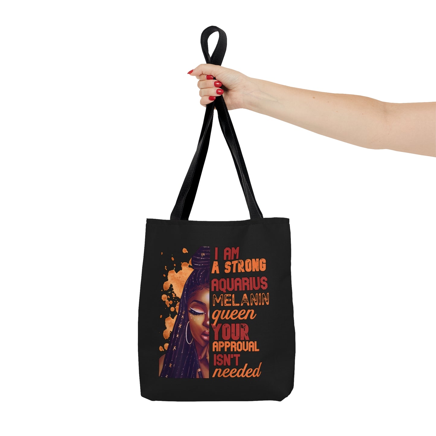 Aquarius Melanin Tote Bag (Add Your Name!)