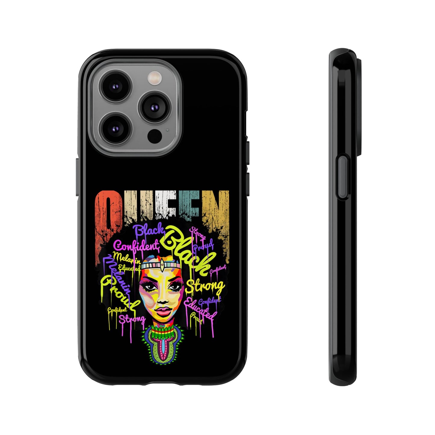 iPhone Black Queen Tough Cases | Ankara iPhone Case | Afrocentric iPhone Case