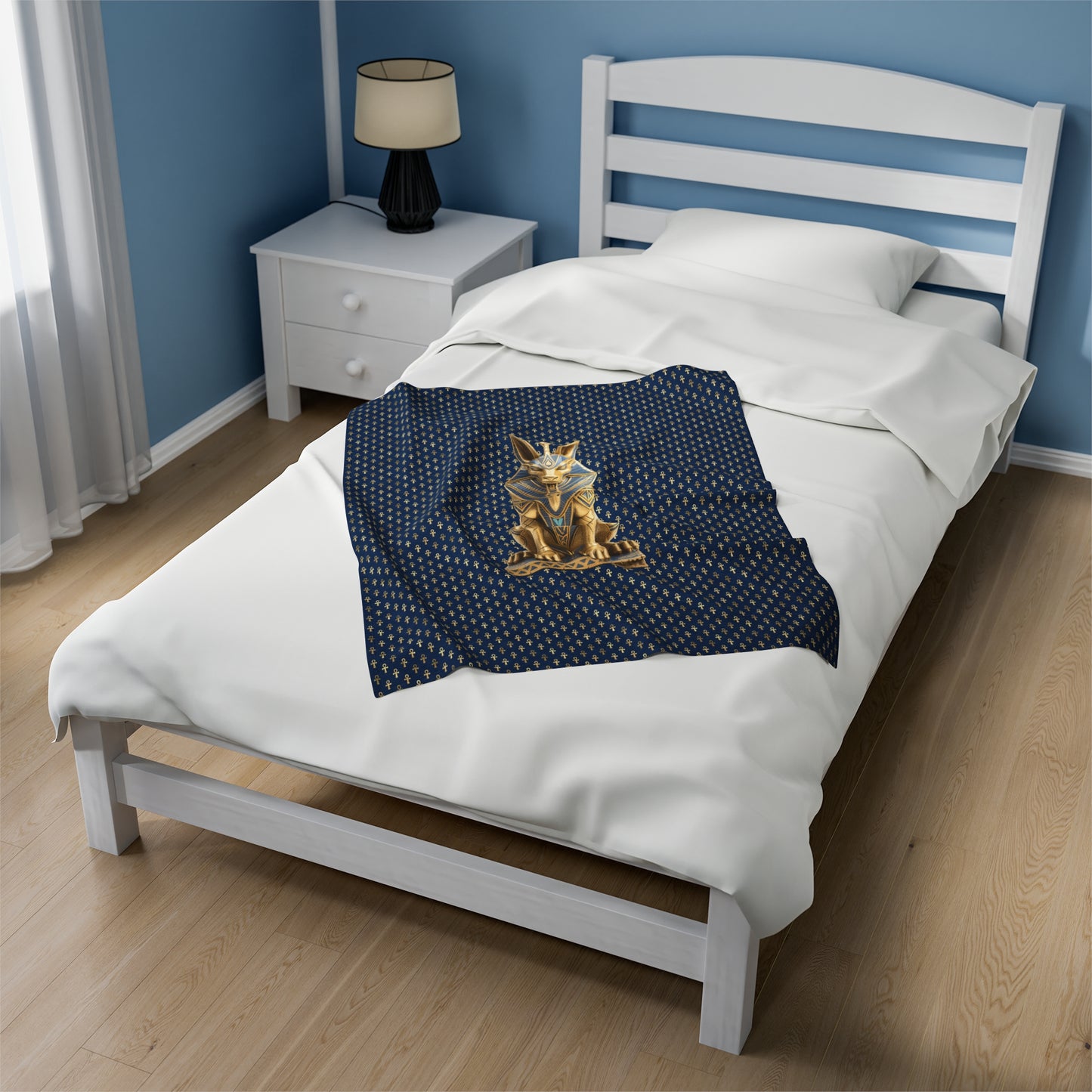 Anubis Egyptian Plush Blanket