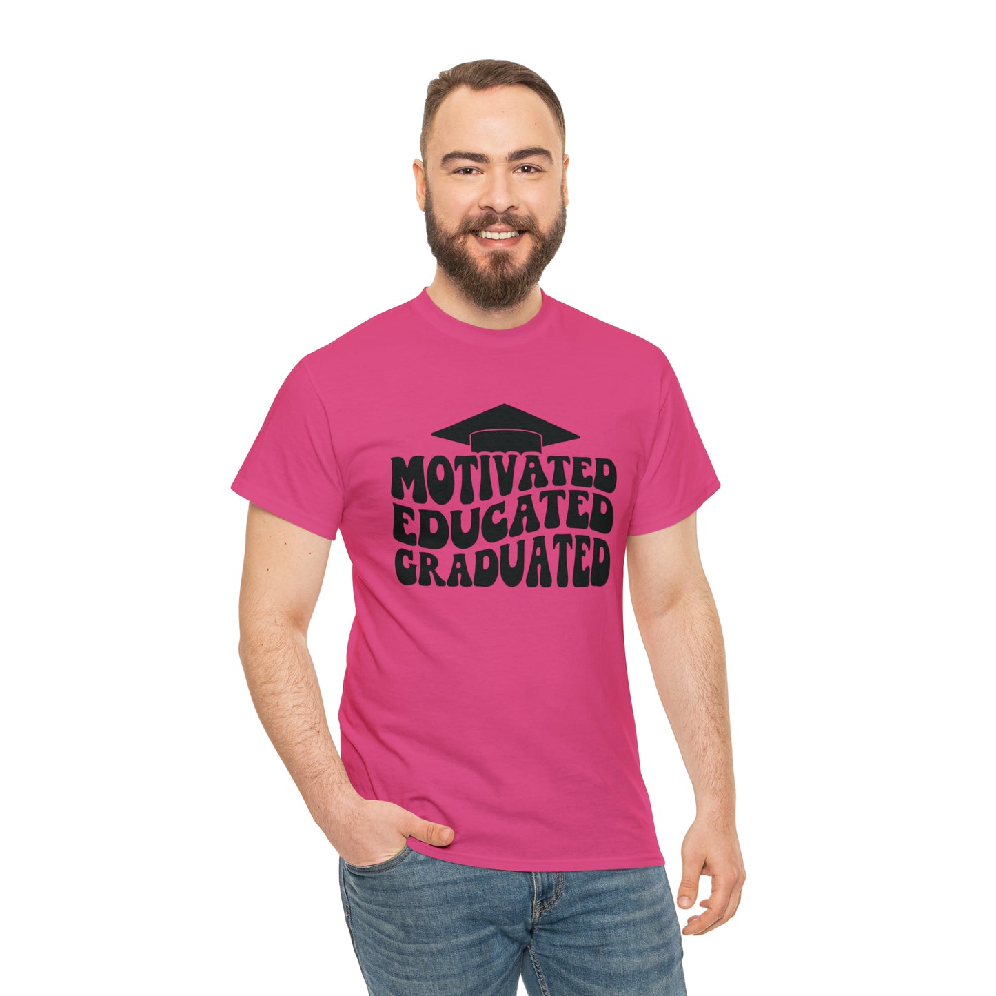 Motivated..Educated..Graduated Cotton Tee