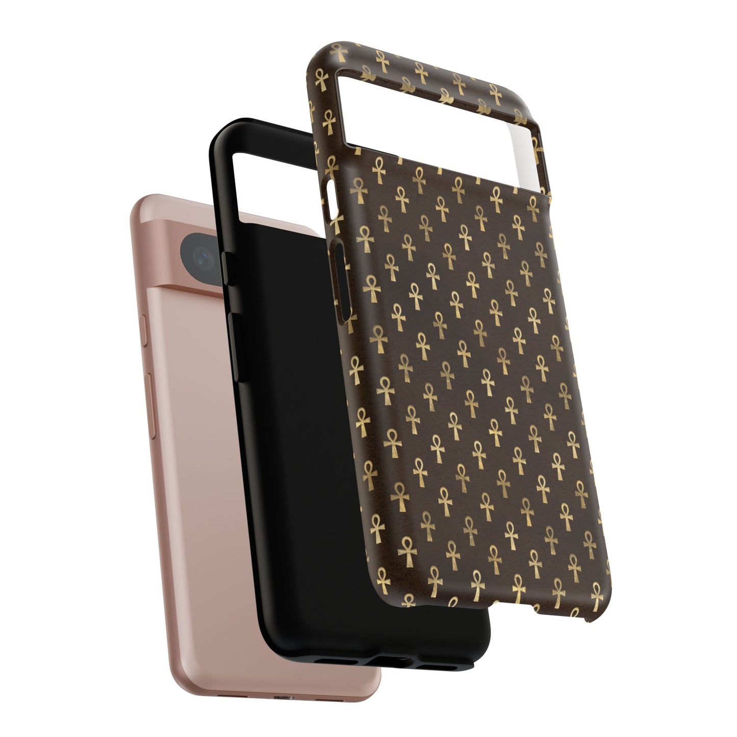 Brown Ankh Google Pixel Tough Cases | Egyptian Google Pixel Case | Ankh Google Pixel Case