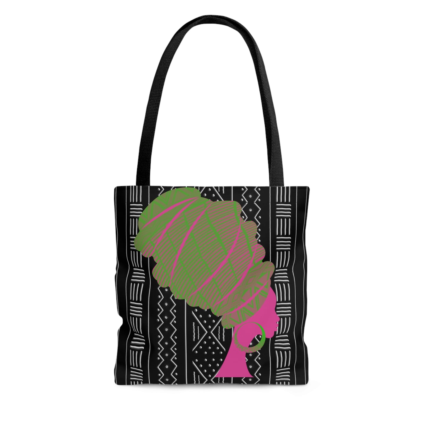 Pink / Green Queen Tote Bag