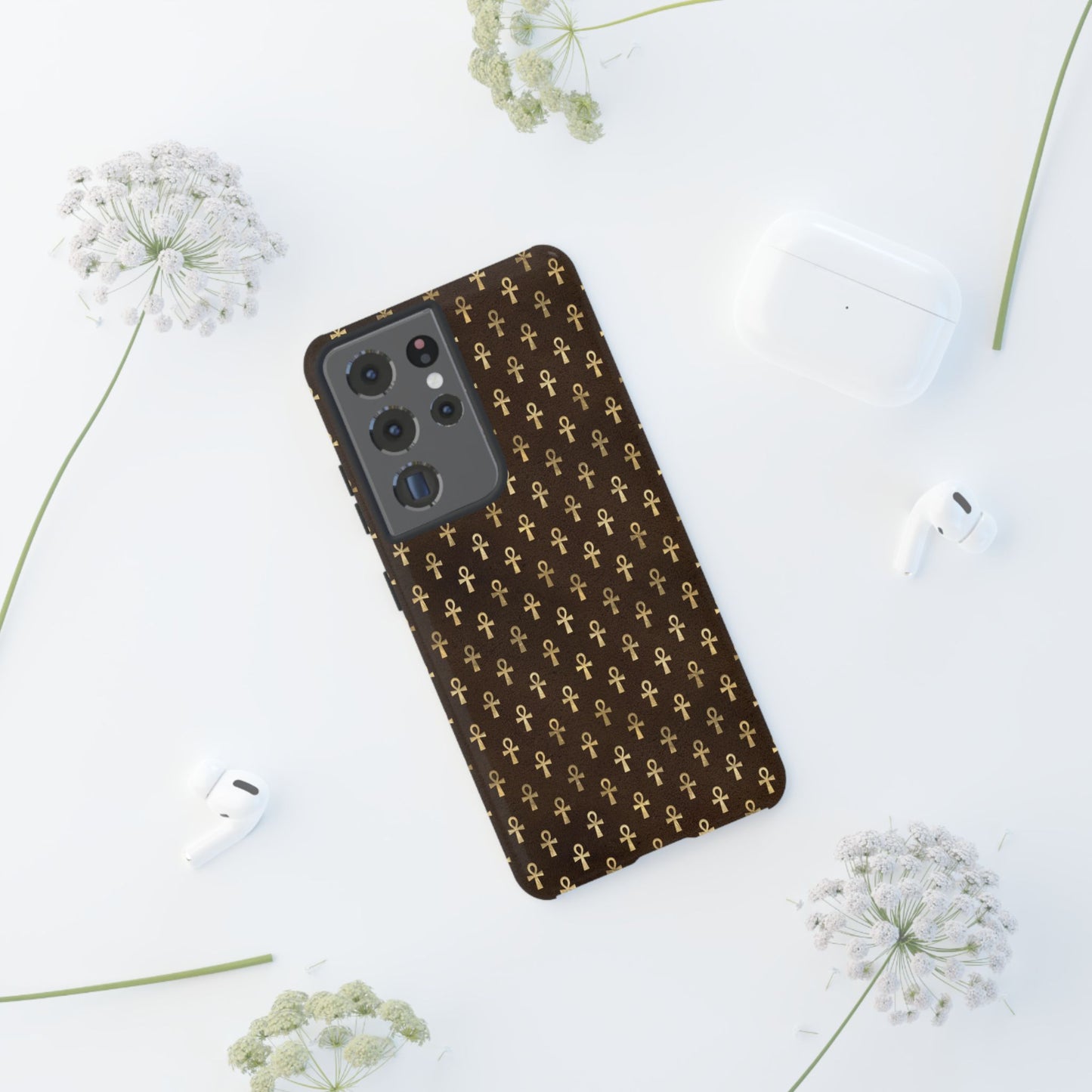 Brown Ankh Samsung Tough Cases | Egyptian Samsung Case | Ankh Samsung Case