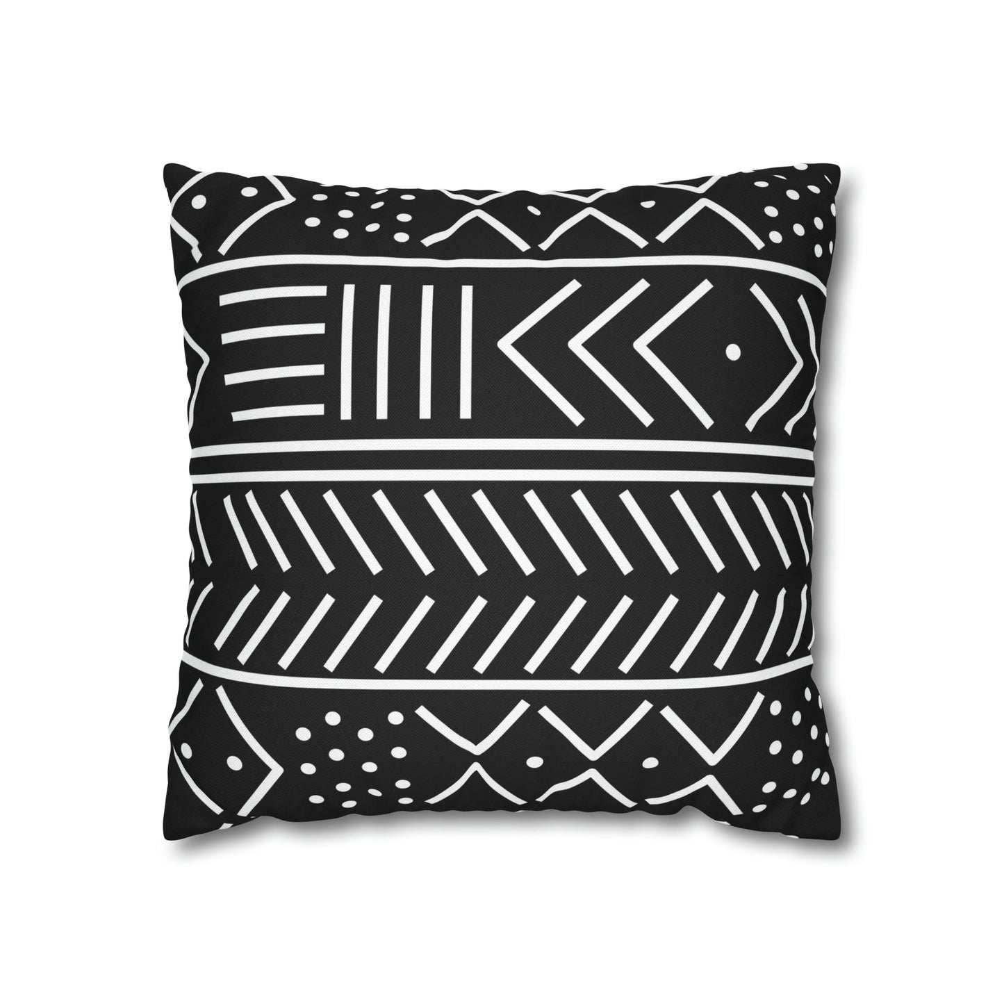 Tribal Square Pillow Case | Afrocentric Pillow Case | Mudcloth Pillow Case