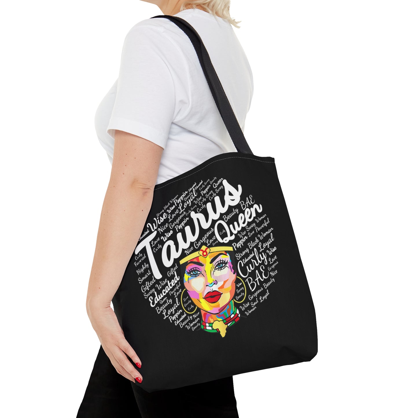 Taurus Afro Queen Tote Bag