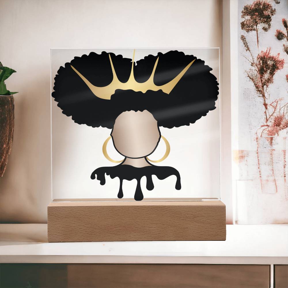 Personalized Afro Diva Plaque