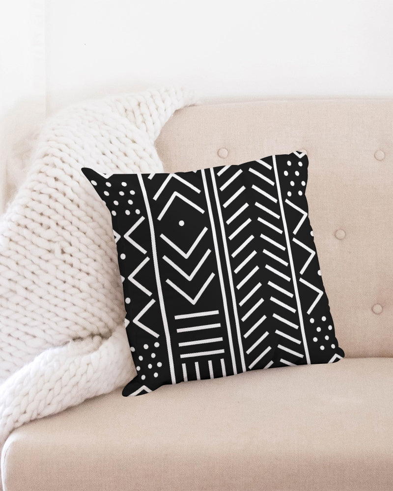 Mudcloth Inspired Throw Pillow Case 18"x18"