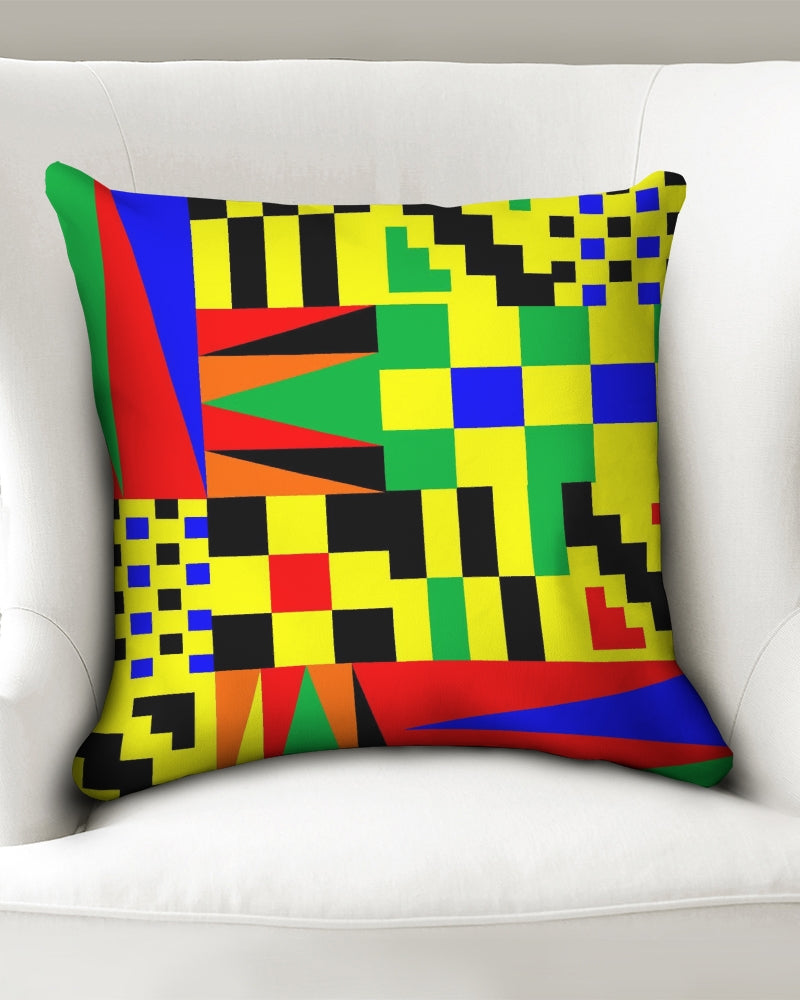 kente cloth4 Throw Pillow Case 18"x18"