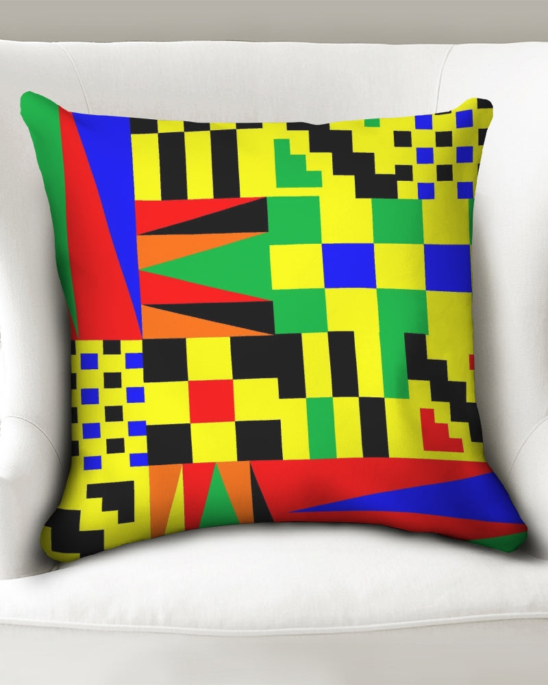 Kente Cloth 4 Throw Pillow Case 20"x20"