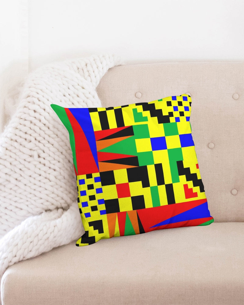 kente cloth4 Throw Pillow Case 18"x18"