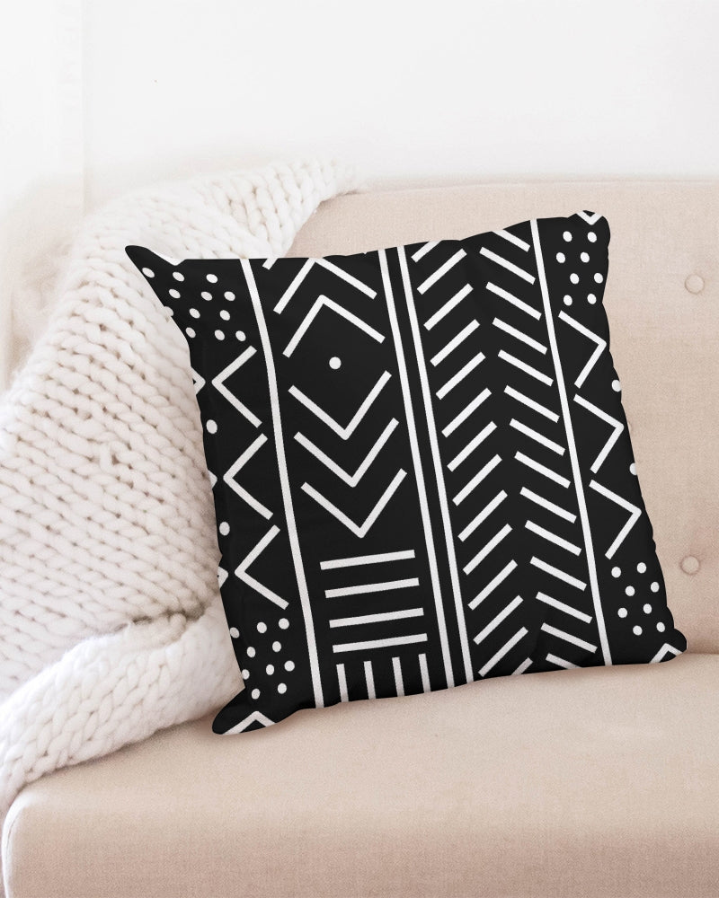 Mudcloth Inspired Throw Pillow Case 20"x20"