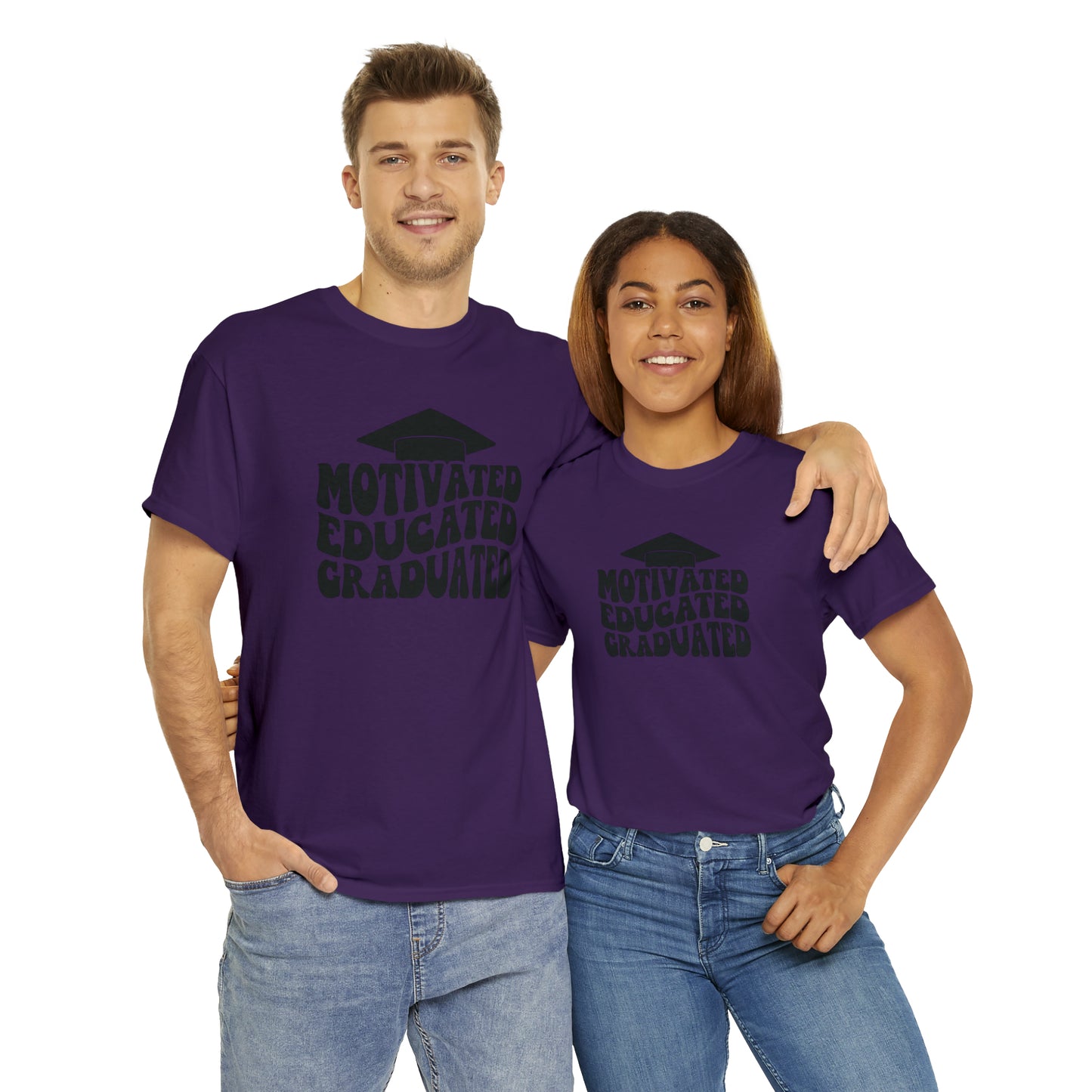 Motivated..Educated..Graduated Cotton Tee