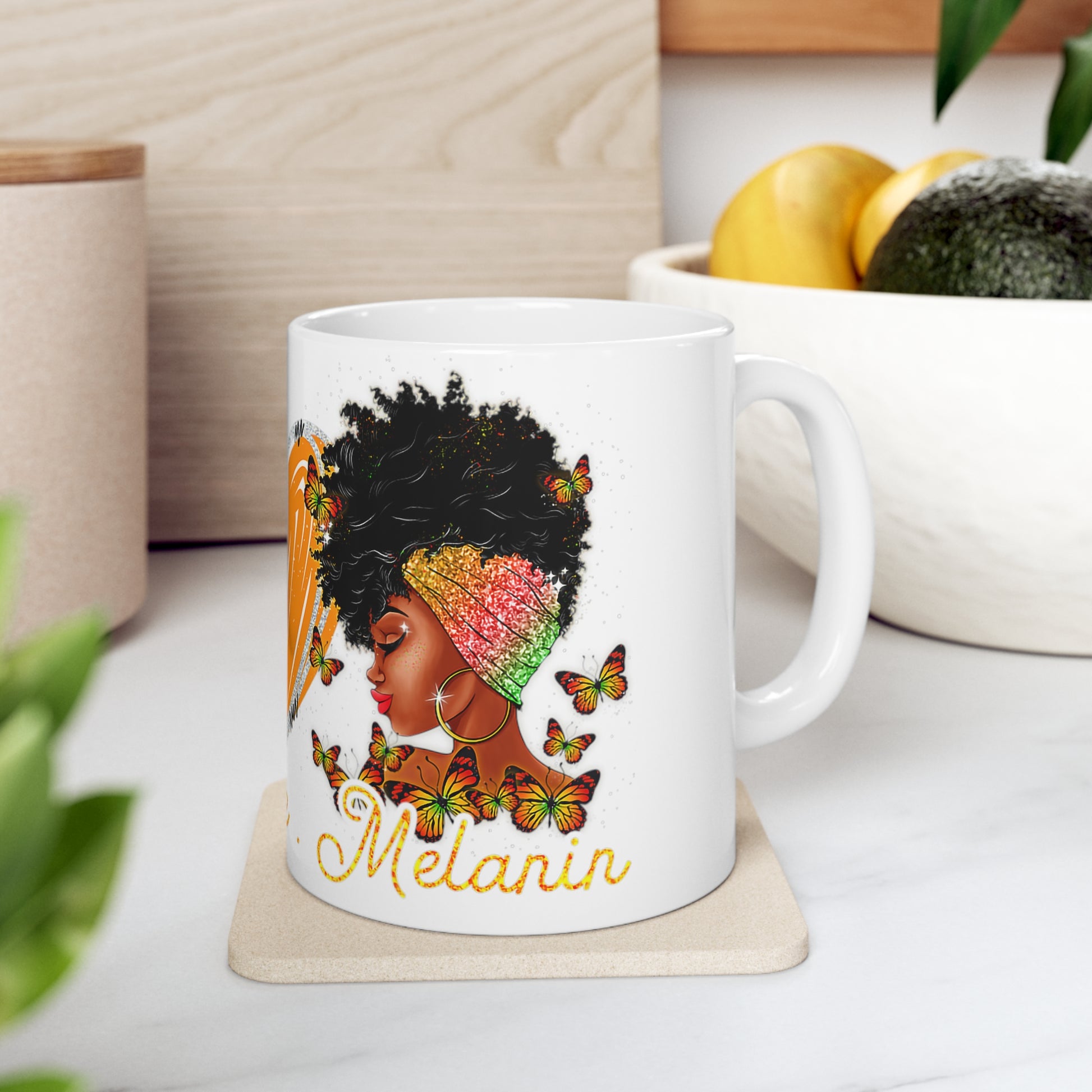 Peace, Love, Melanin Mug, 11oz