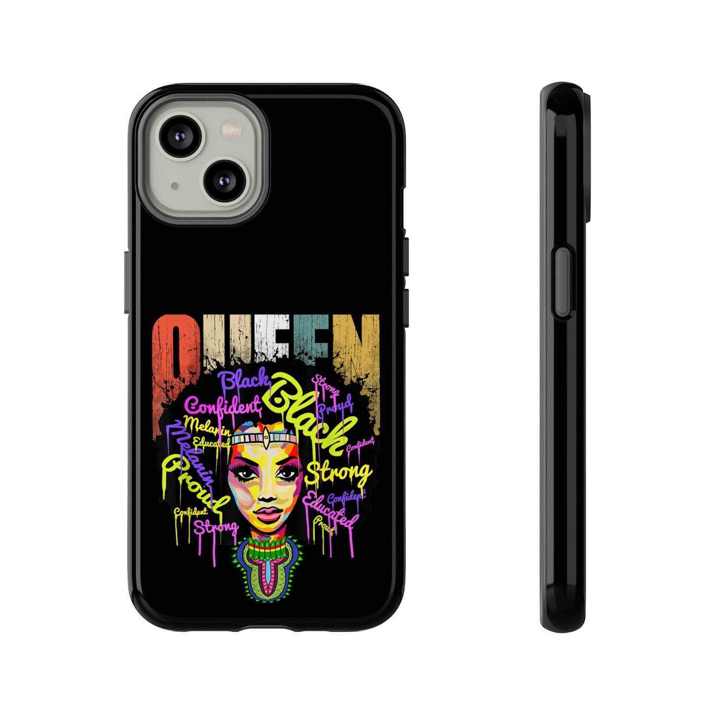 iPhone Black Queen Tough Cases | Ankara iPhone Case | Afrocentric iPhone Case