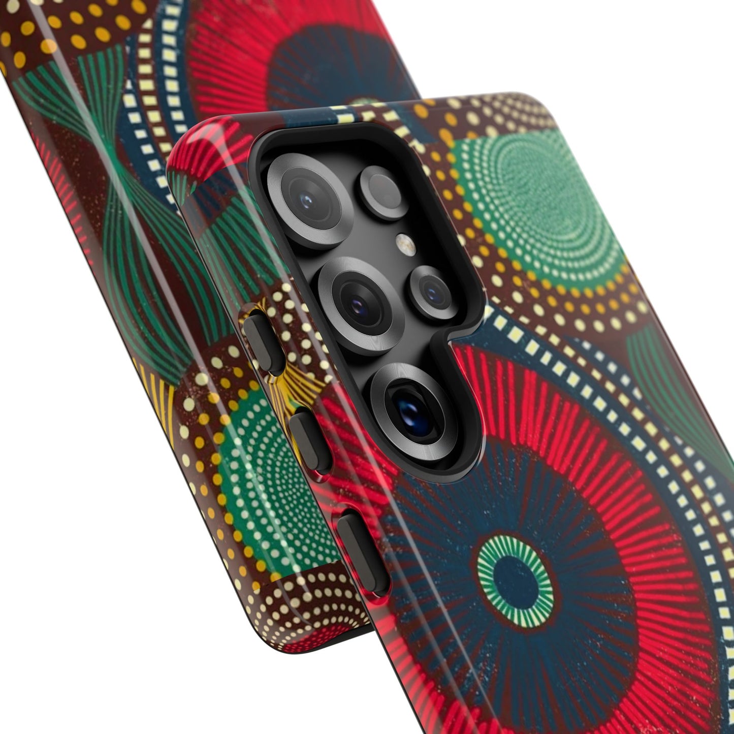 Ankara Pattern Phone Case, Stylish Mobile Cover, Unique Gift for Tech Lovers, Modern Design, Holiday Present