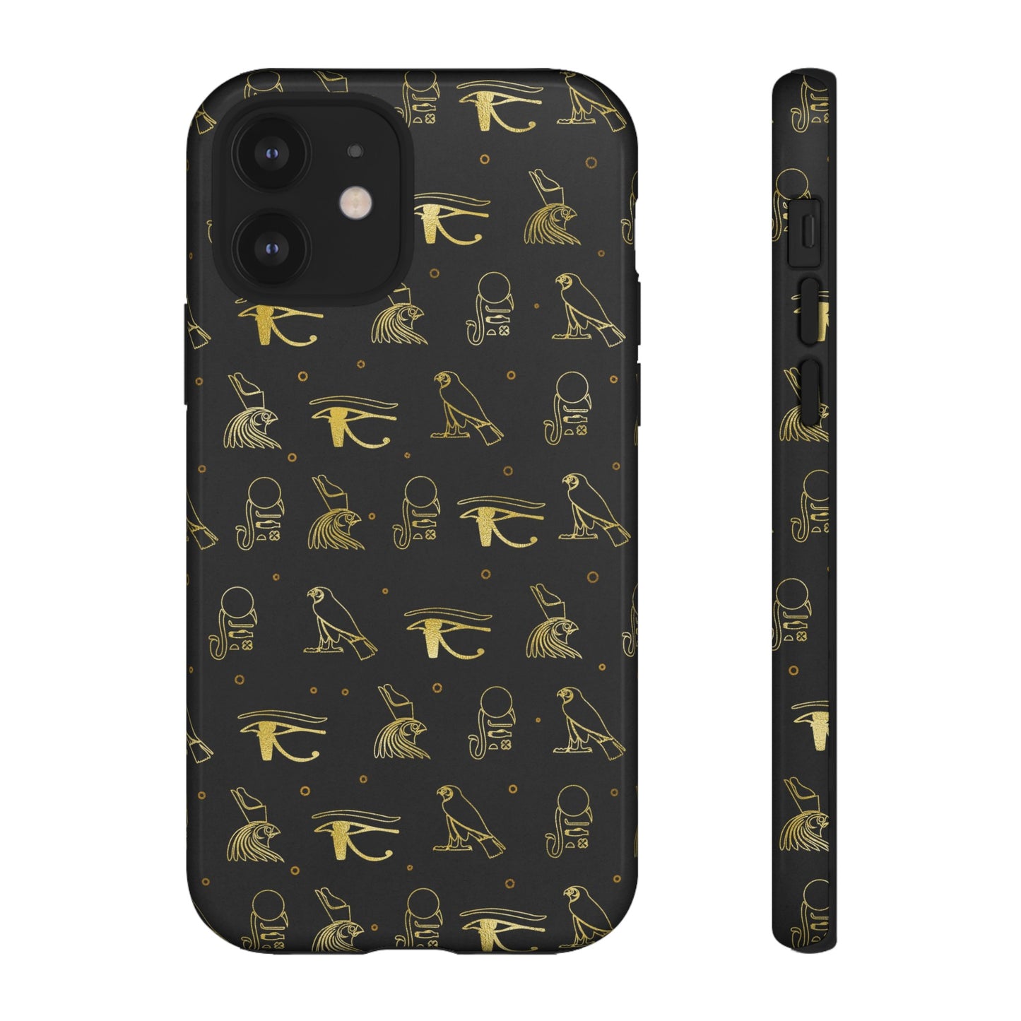 Black Gold Egyptian iPhone Tough Cases | Egyptian iPhone Case | Afrocentric iPhone Case