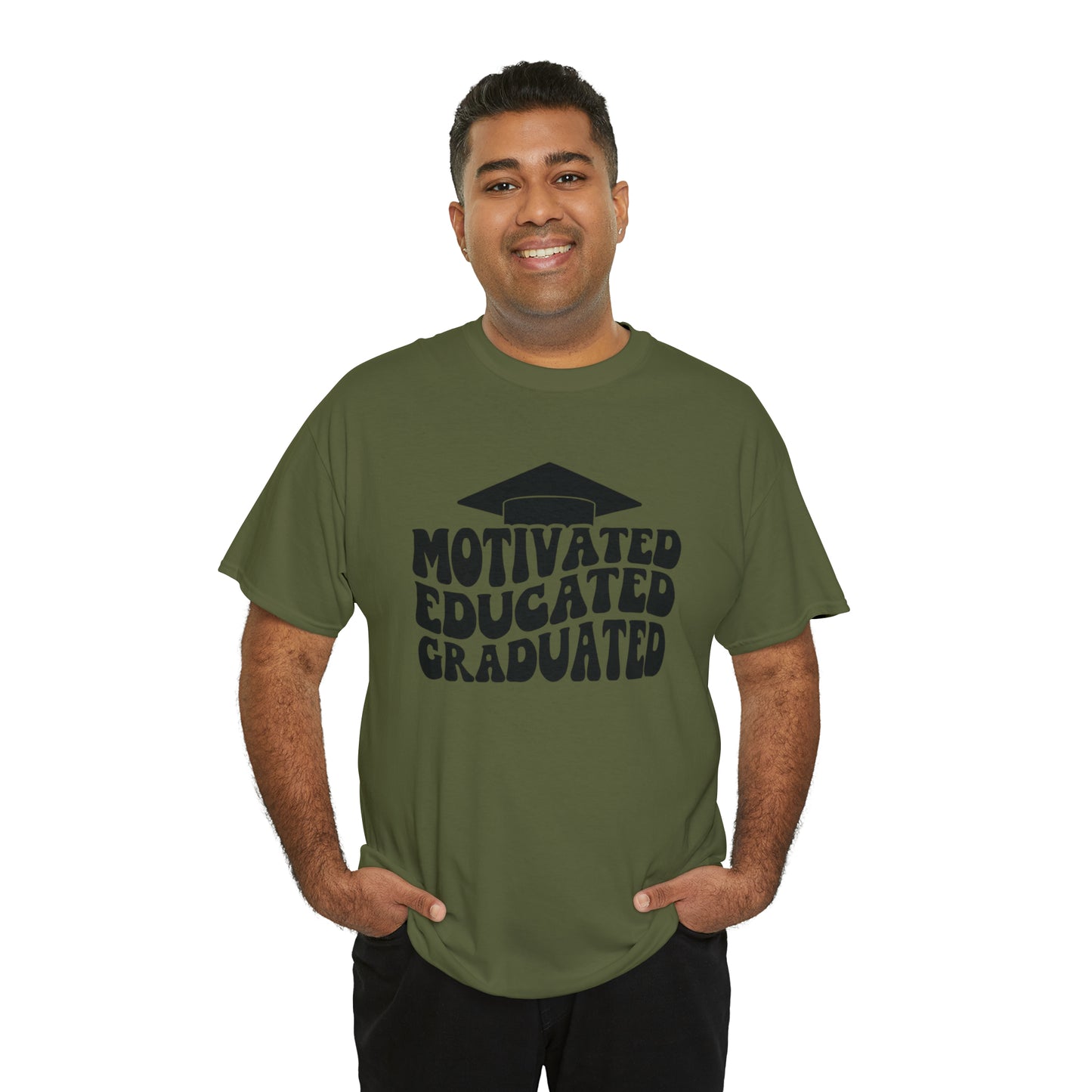 Motivated..Educated..Graduated Cotton Tee