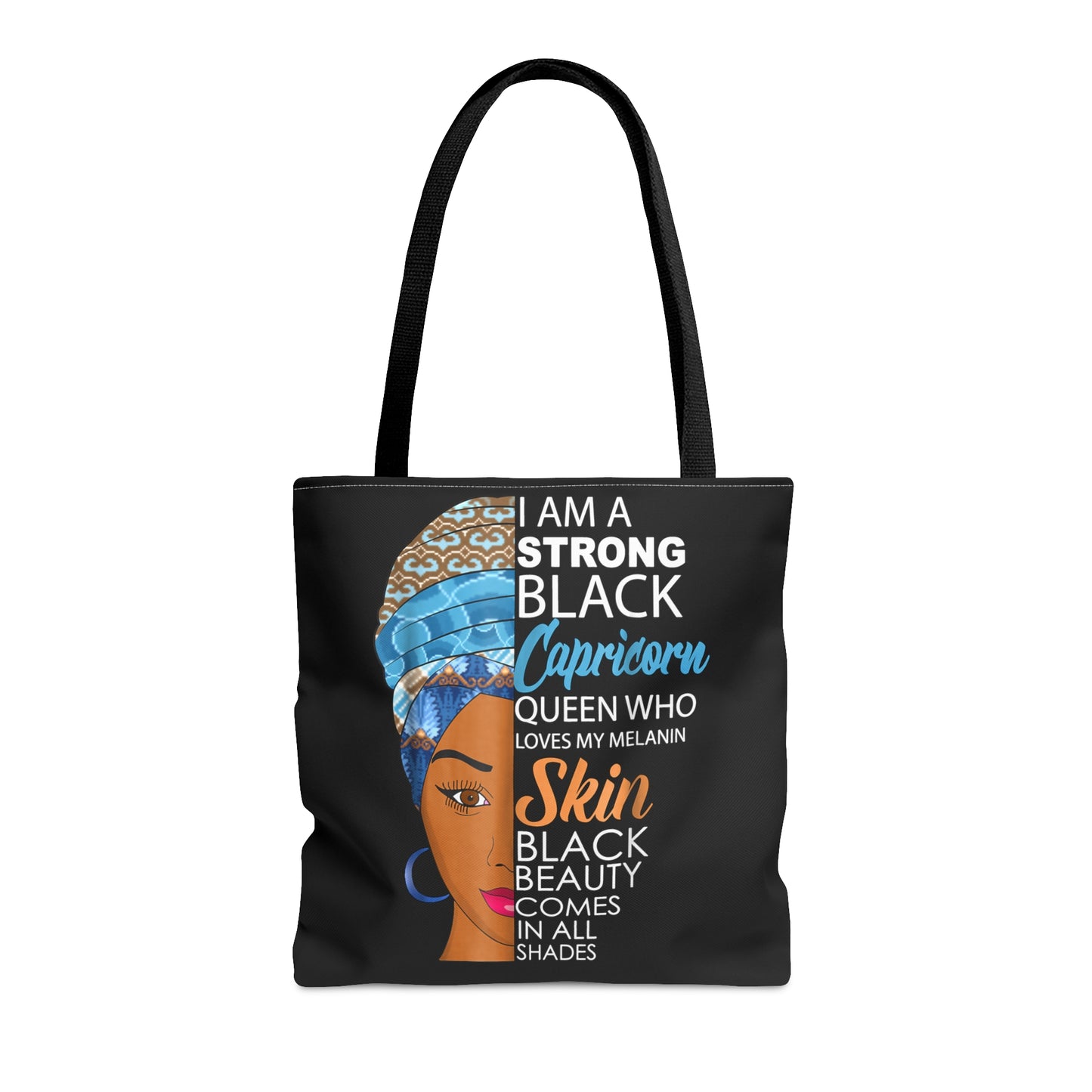 Strong Black Capricorn Tote Bag