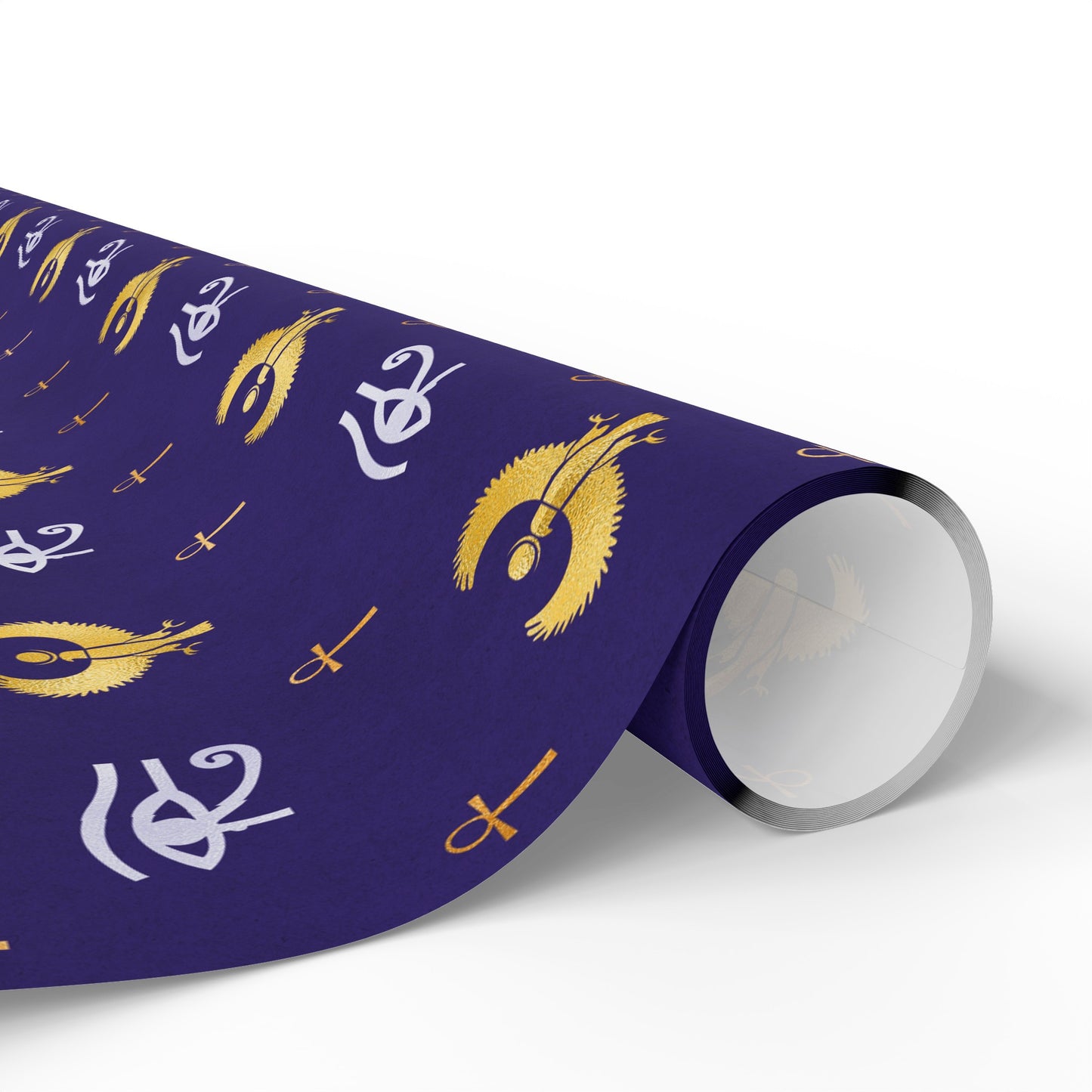 Blue Egyptian Wrapping Papers | Ankh Wrapping Paper | Afrocentric Wrapping Paper | Eye of Horus Craft Paper