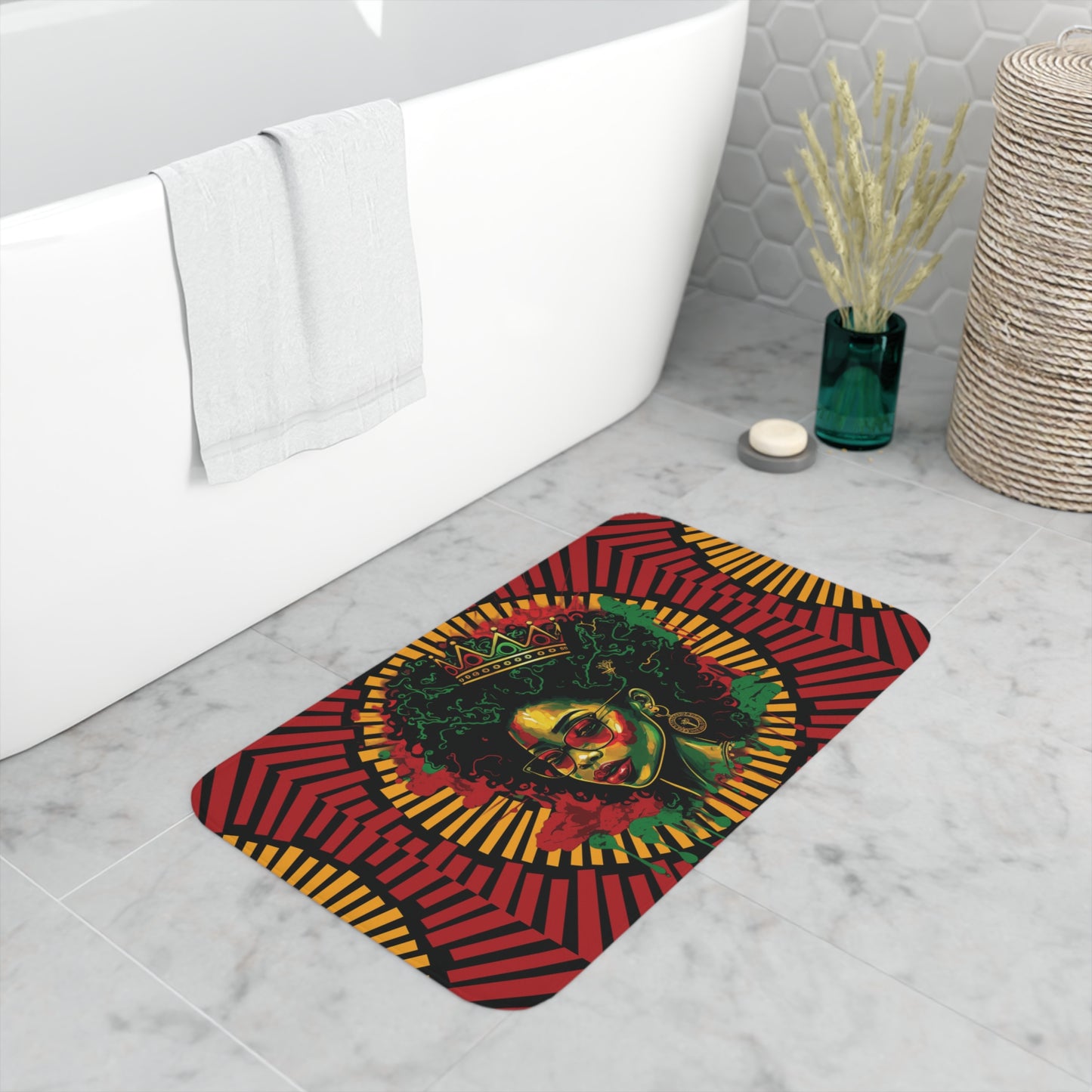 RBG Queen Memory Foam Bath Mat