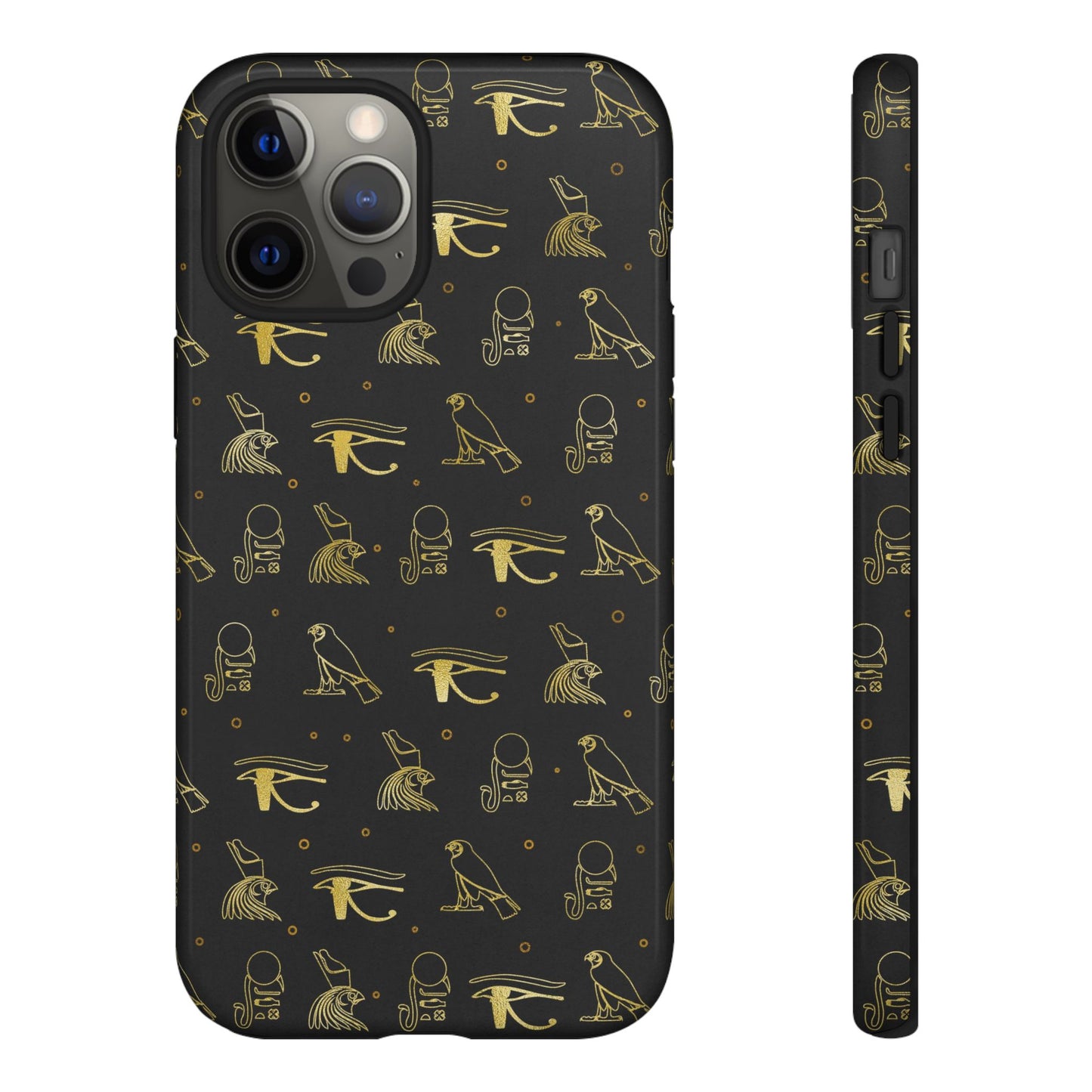 Black Gold Egyptian iPhone Tough Cases | Egyptian iPhone Case | Afrocentric iPhone Case
