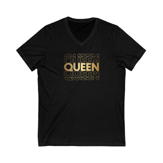 Queen Jersey V-Neck Tee