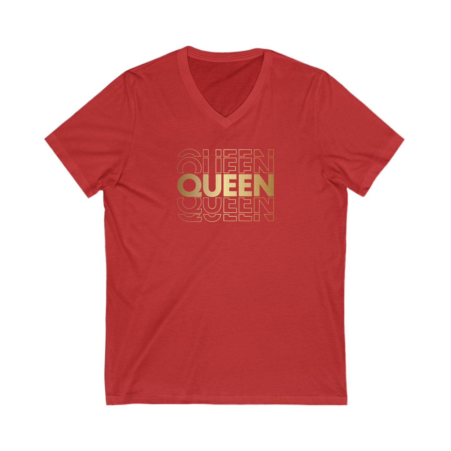 Queen Jersey V-Neck Tee