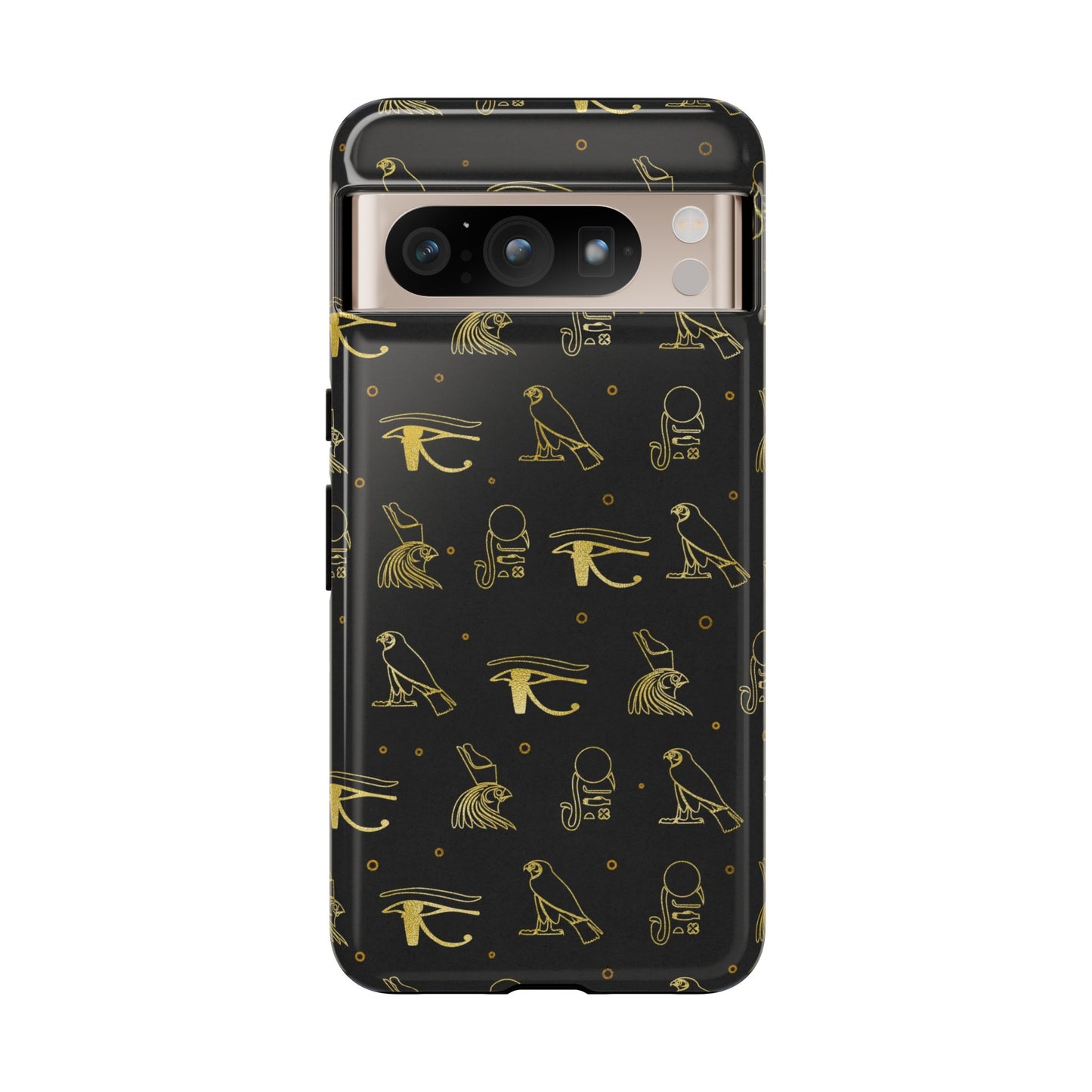 Black Gold Egyptian Google Pixel Tough Cases | African Google Pixel Case | Afrocentric Google Pixel Case | Egyptian Phone Case