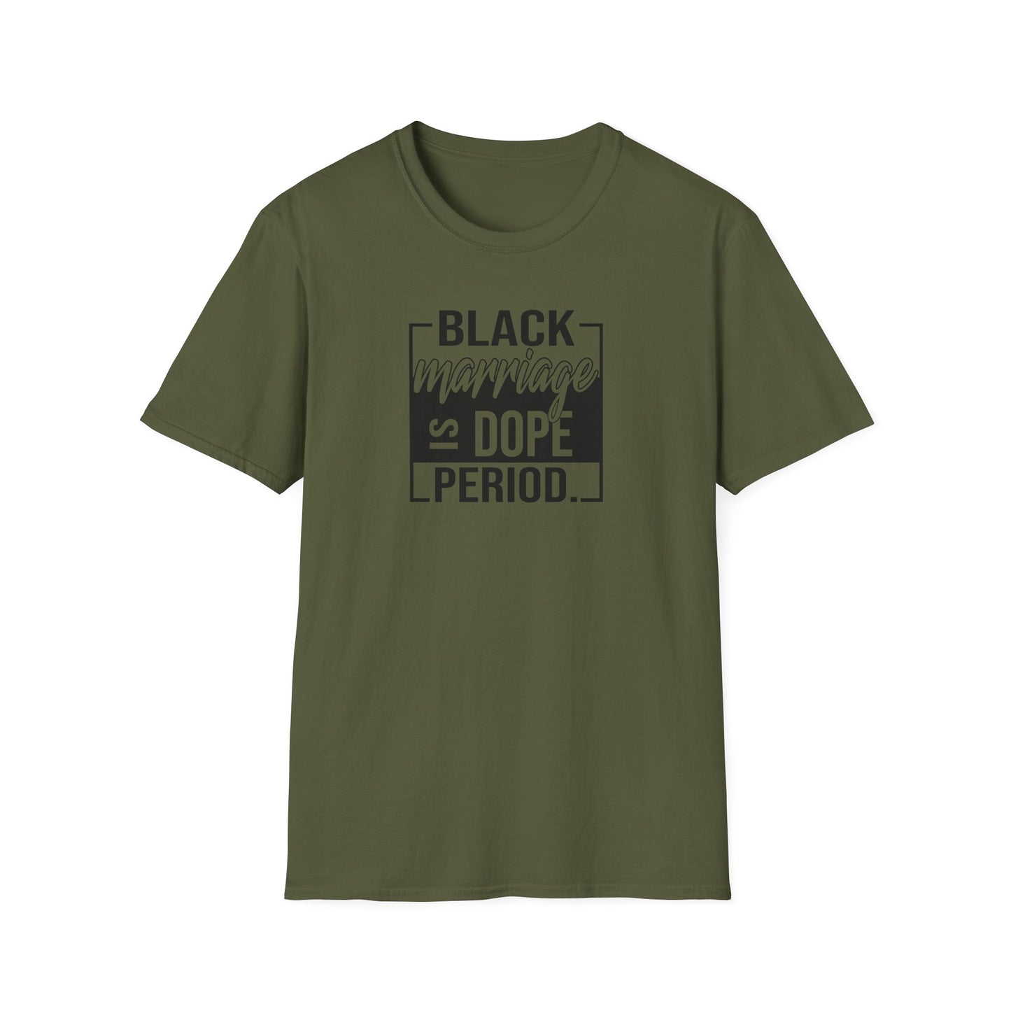 Black Marriage is Dope Unisex Softstyle T-Shirt