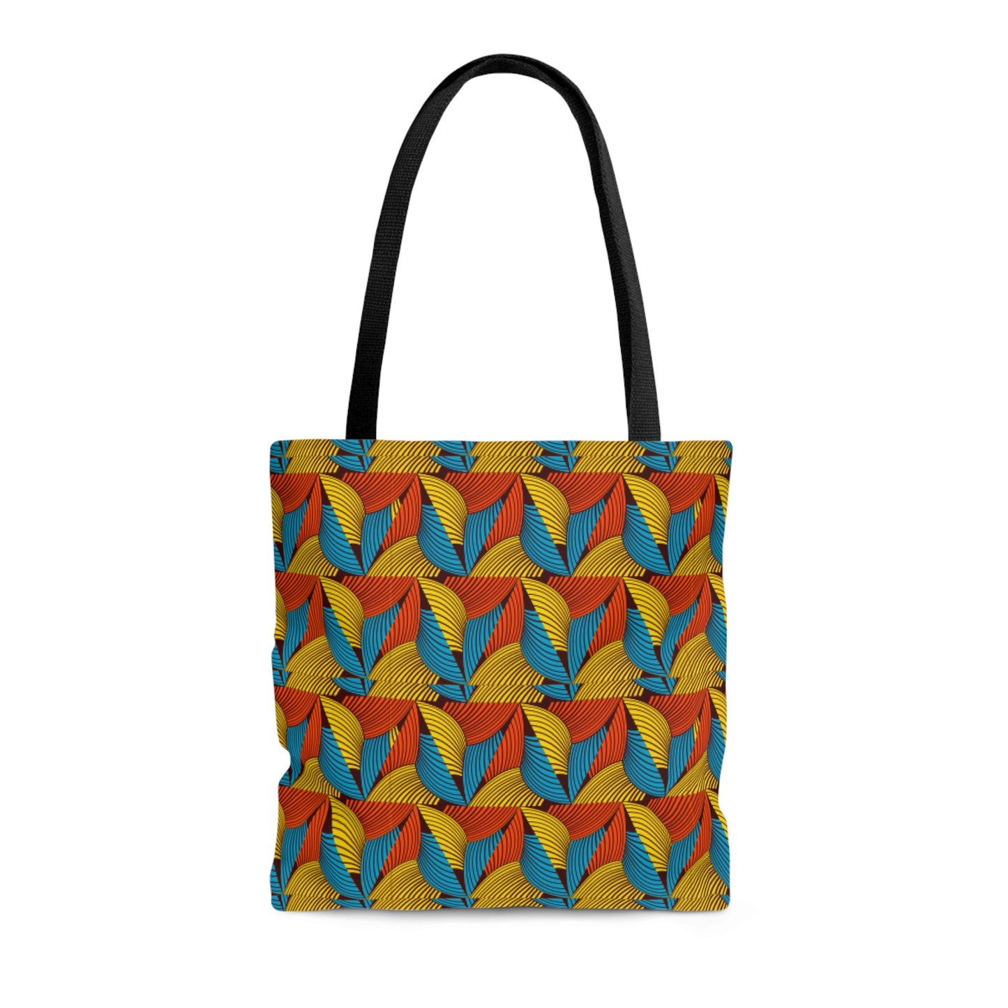 Orange Ankara Tote Bag