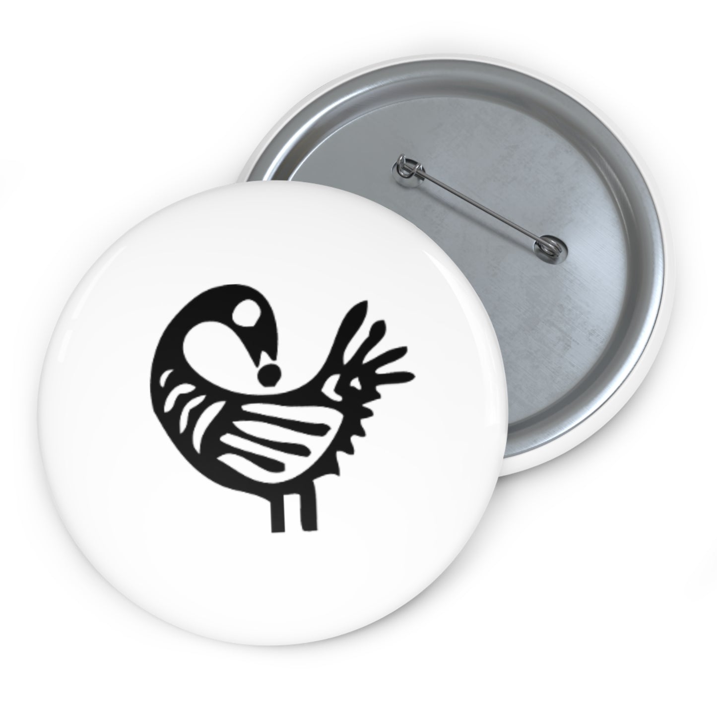 Pin Buttons - Sankofa Design | Unique African Accessories & Gifts
