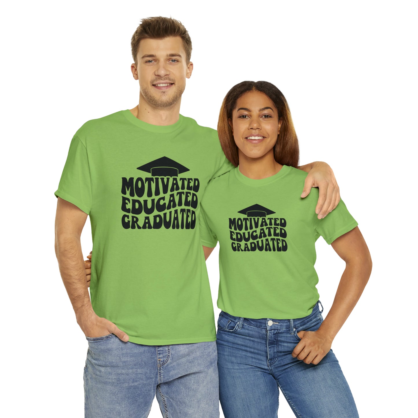 Motivated..Educated..Graduated Cotton Tee