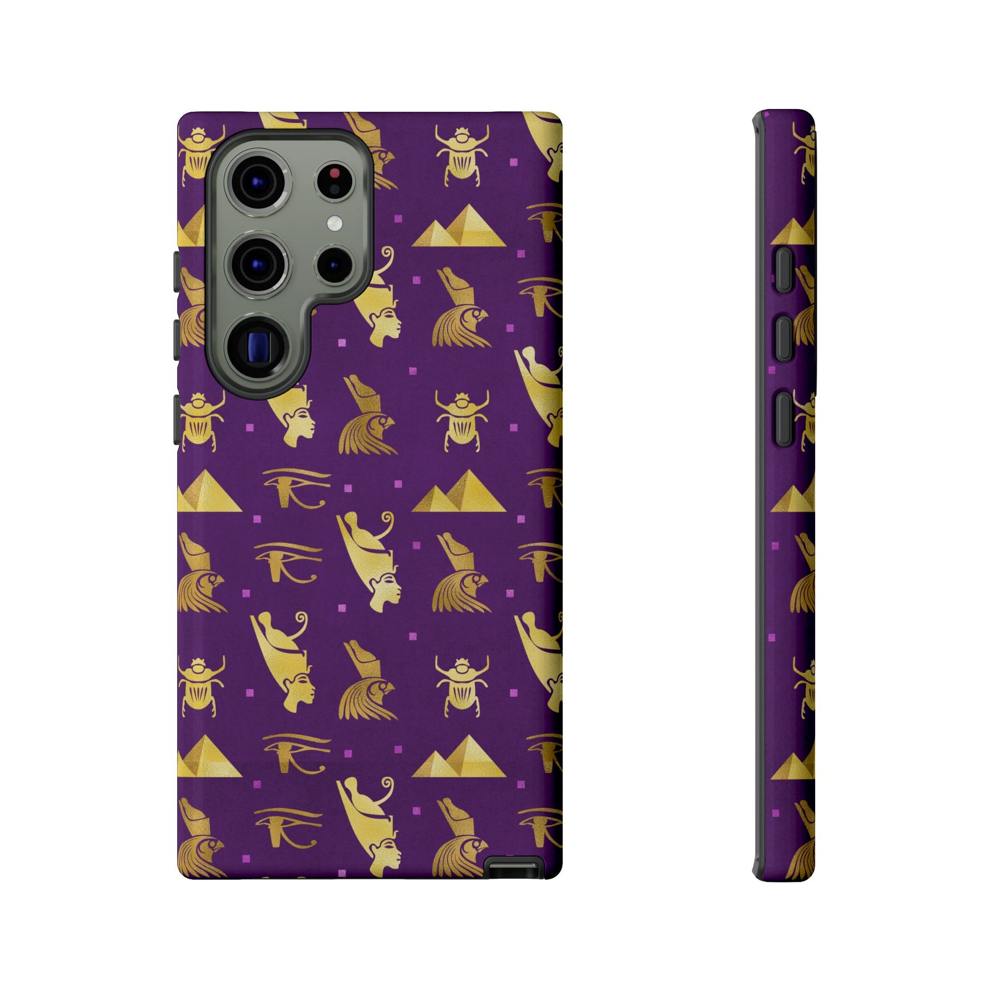 Purple and Gold Egyptian Samsung Tough Cases | African Samsung Case | Afrocentric Samsung Case | Egyptian Samsung Case