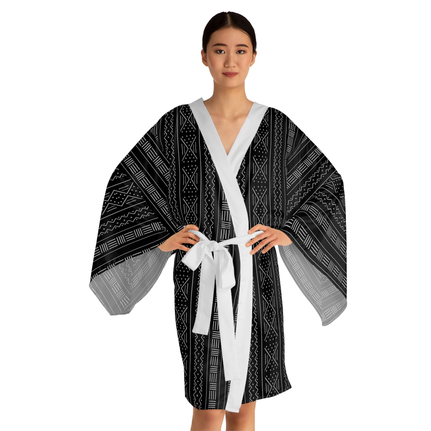 Black Mudcloth Kimono
