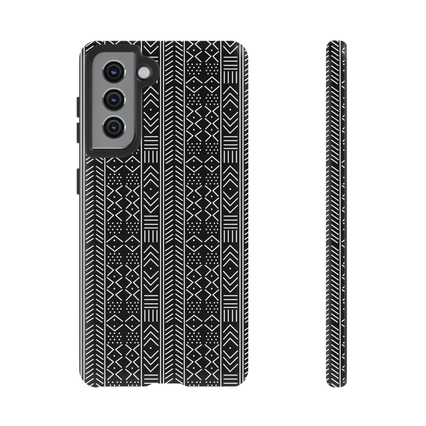 Black & White Mudcloth Samsung Tough Cases | African Samsung Case | Afrocentric Samsung Case