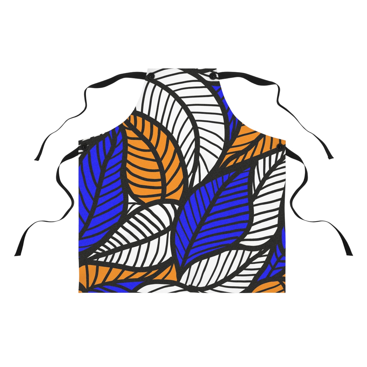 Blue Leaf African Ankara Apron