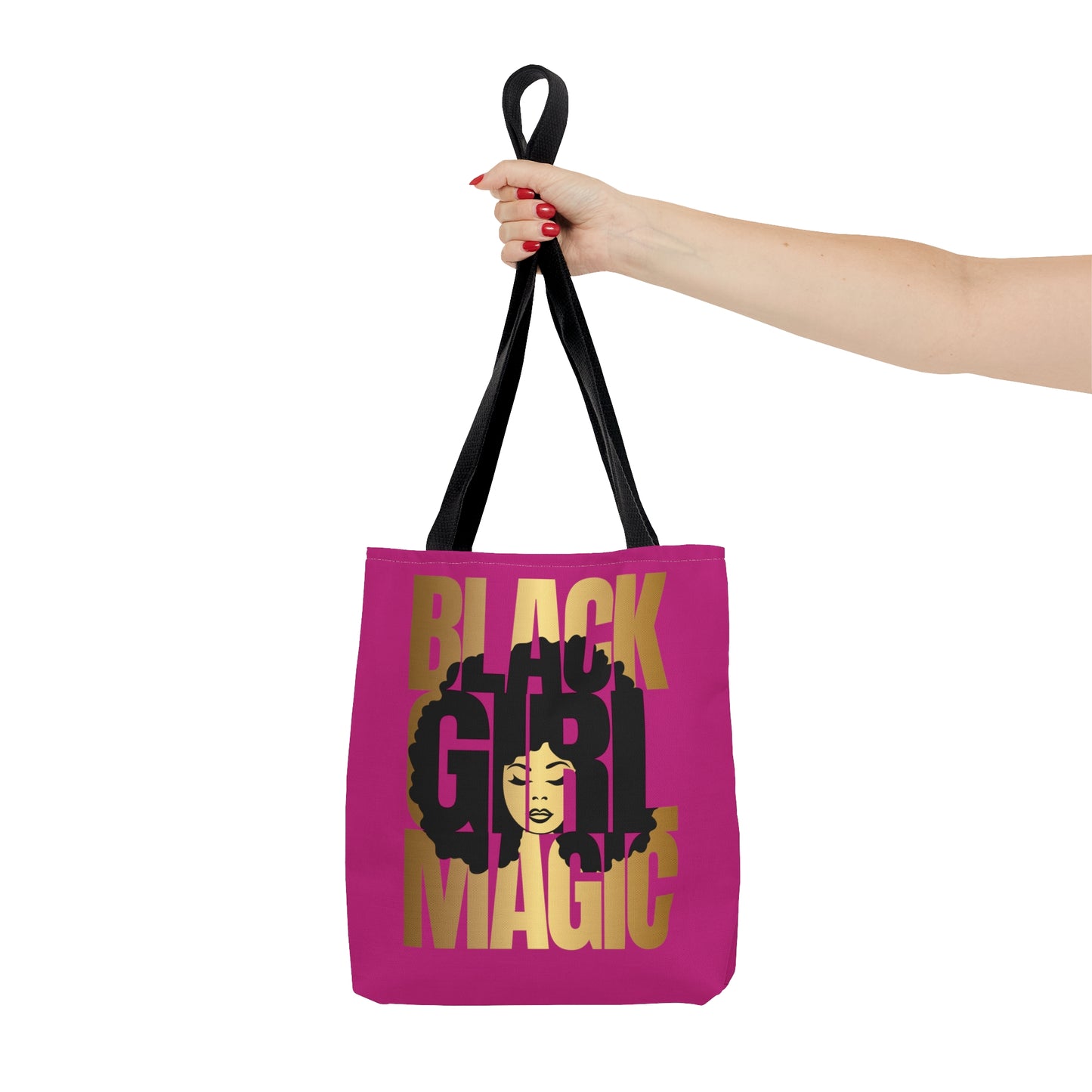 Pink Black Girl Magic Tote Bag