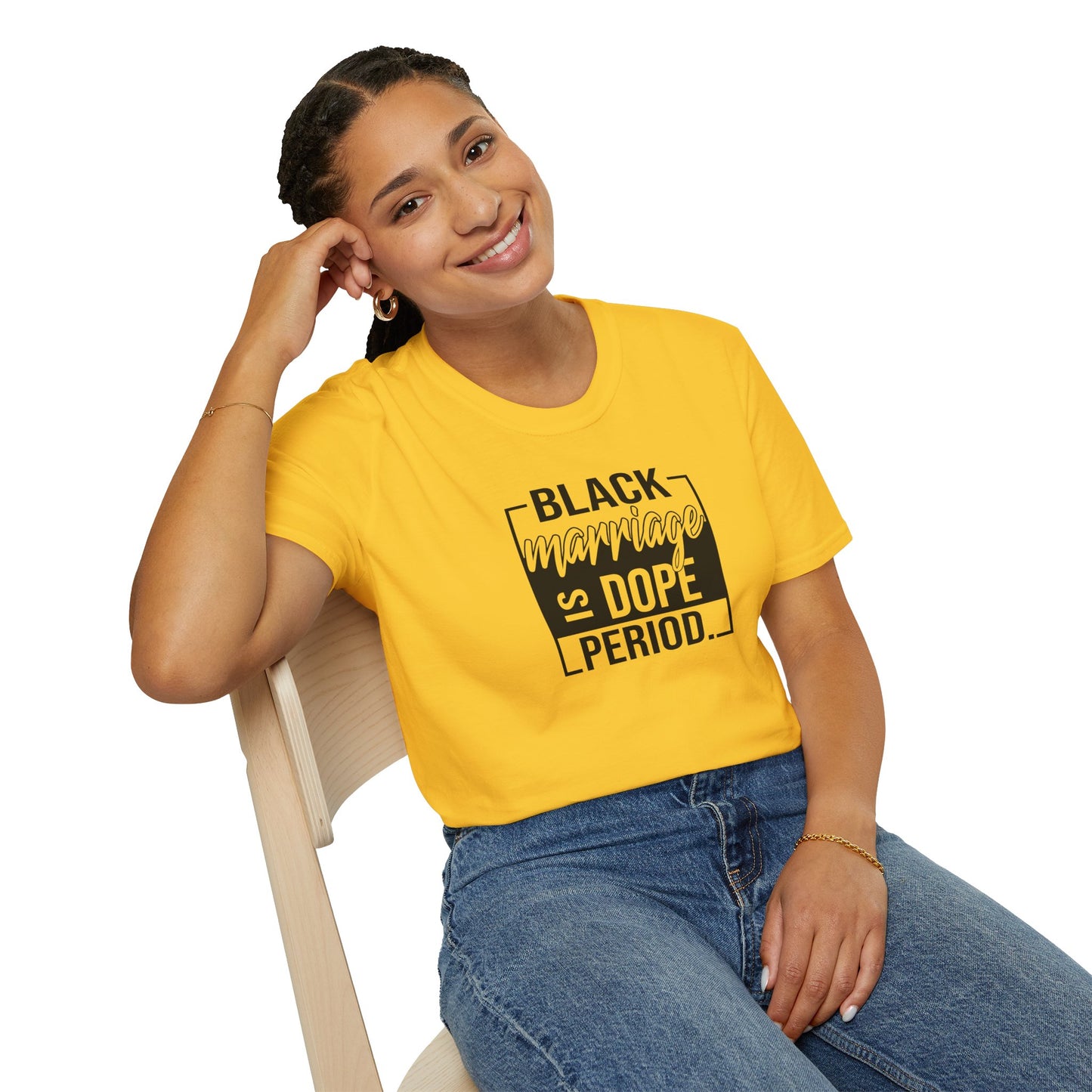 Black Marriage is Dope Unisex Softstyle T-Shirt
