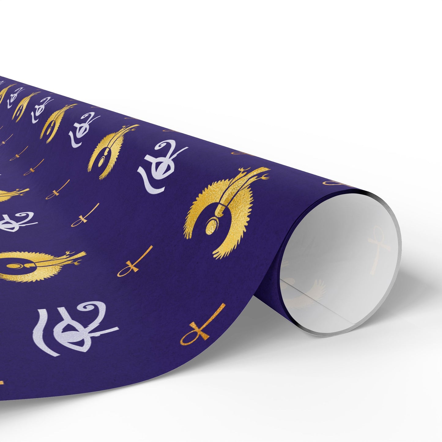 Blue Egyptian Wrapping Papers | Ankh Wrapping Paper | Afrocentric Wrapping Paper | Eye of Horus Craft Paper