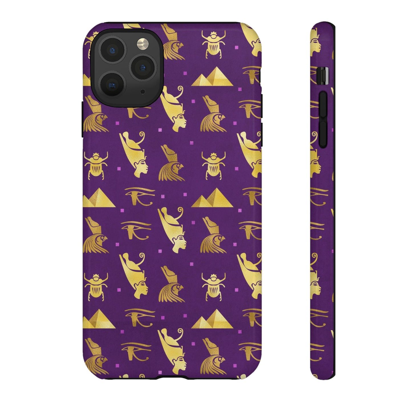 Purple and Gold Egyptian iPhone Tough Cases | Egyptian iPhone Case | Afrocentric iPhone Case