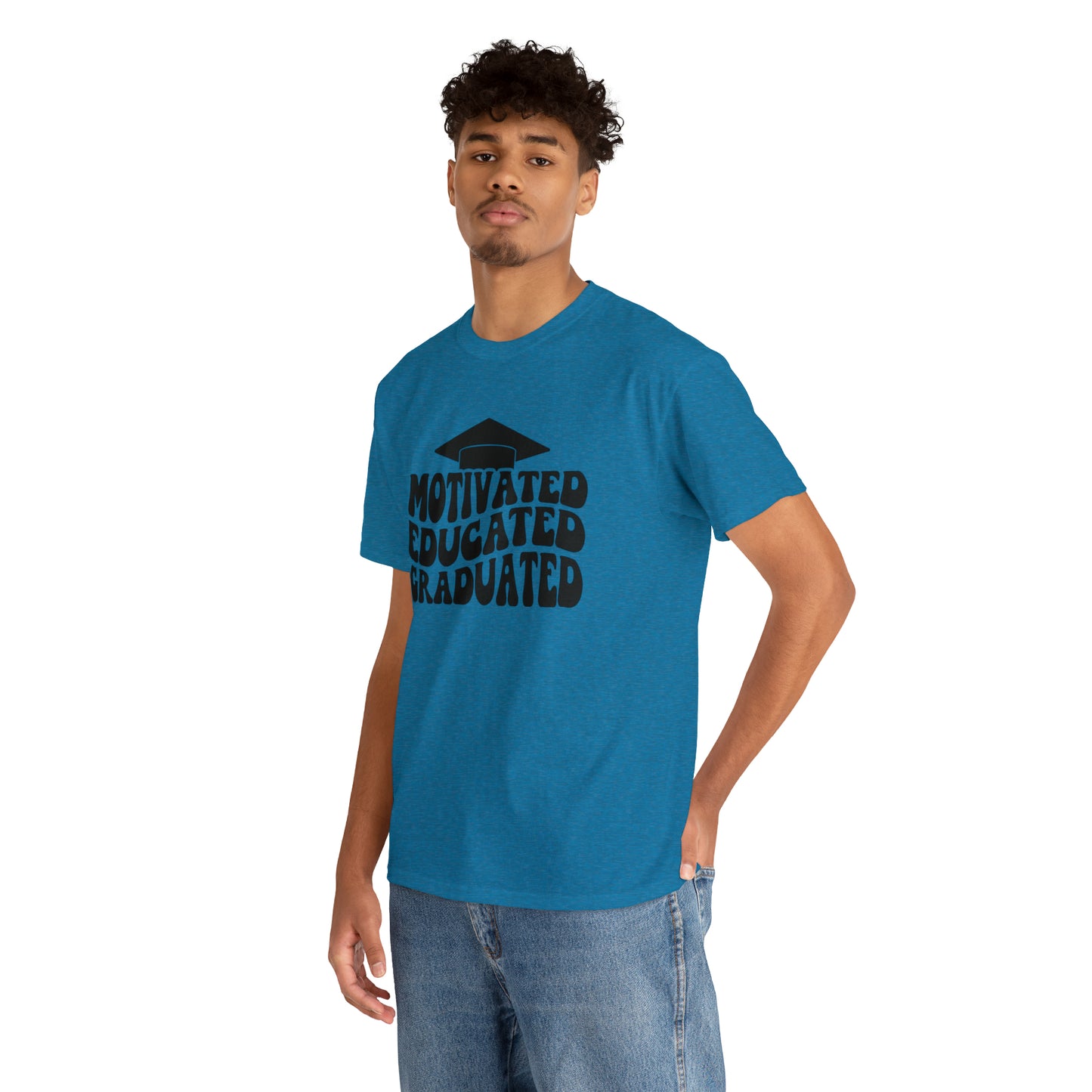 Motivated..Educated..Graduated Cotton Tee