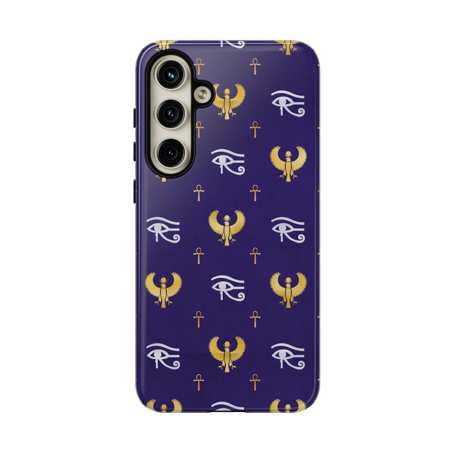 Blue Gold Egyptian Samsung Tough Cases | African Samsung Case | Afrocentric Samsung Case | Egyptian Samsung Case