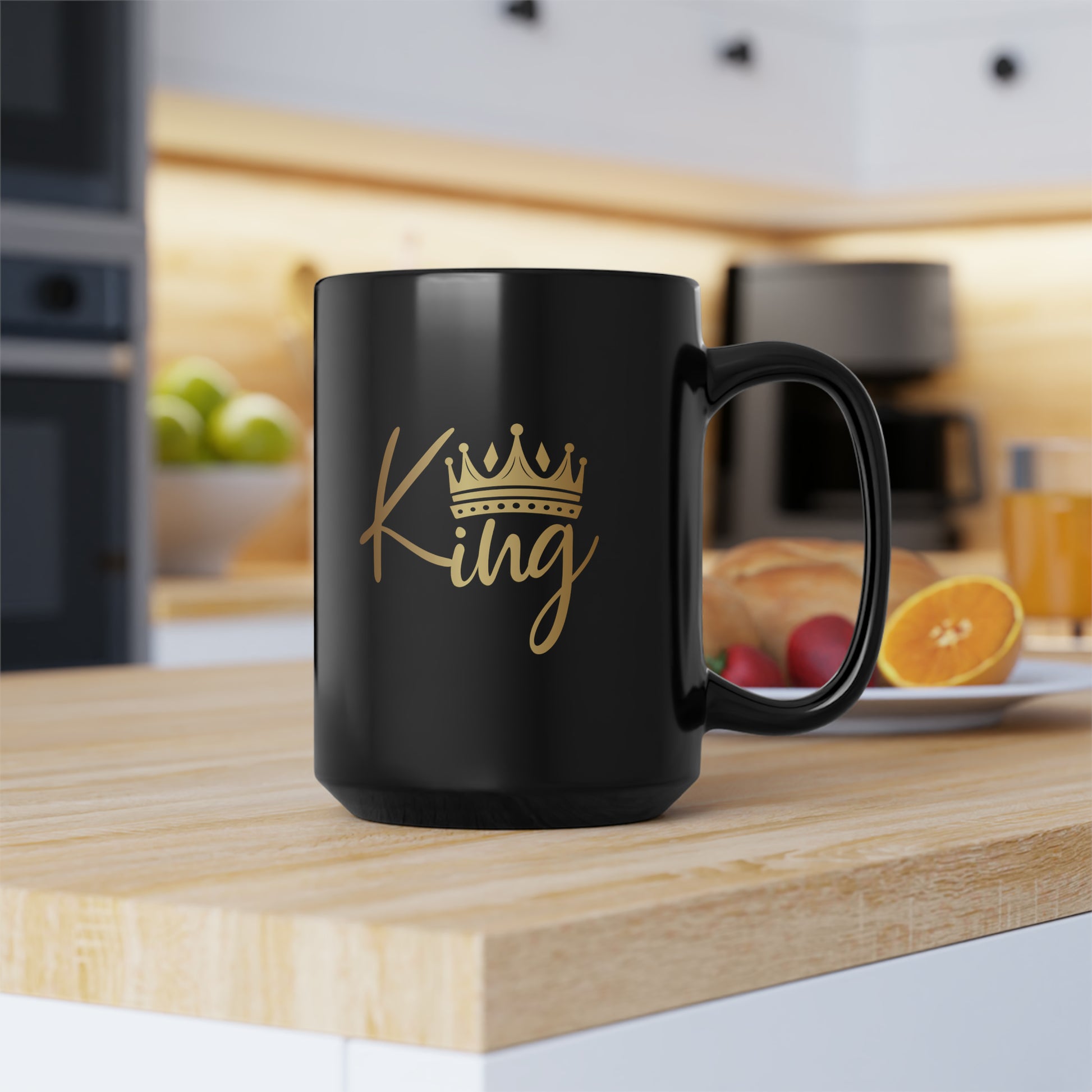 Black King Mug, 15oz